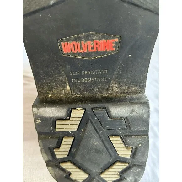 Men's Wolverine Western Work Boots, Size 8.5M Waterproof, Slip Resistant Brown - Picture 7 of 9